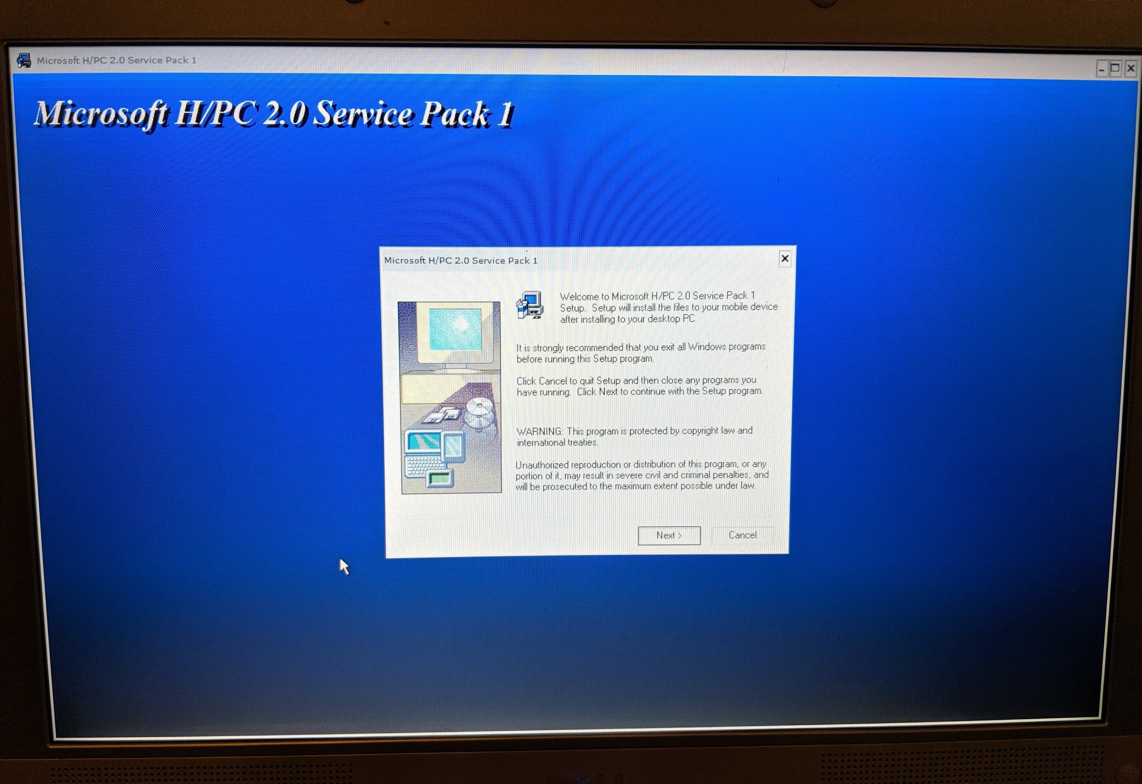 Installing Windows CE SP1
